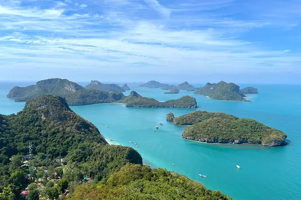 Blick über die Inseln des Nationalparks